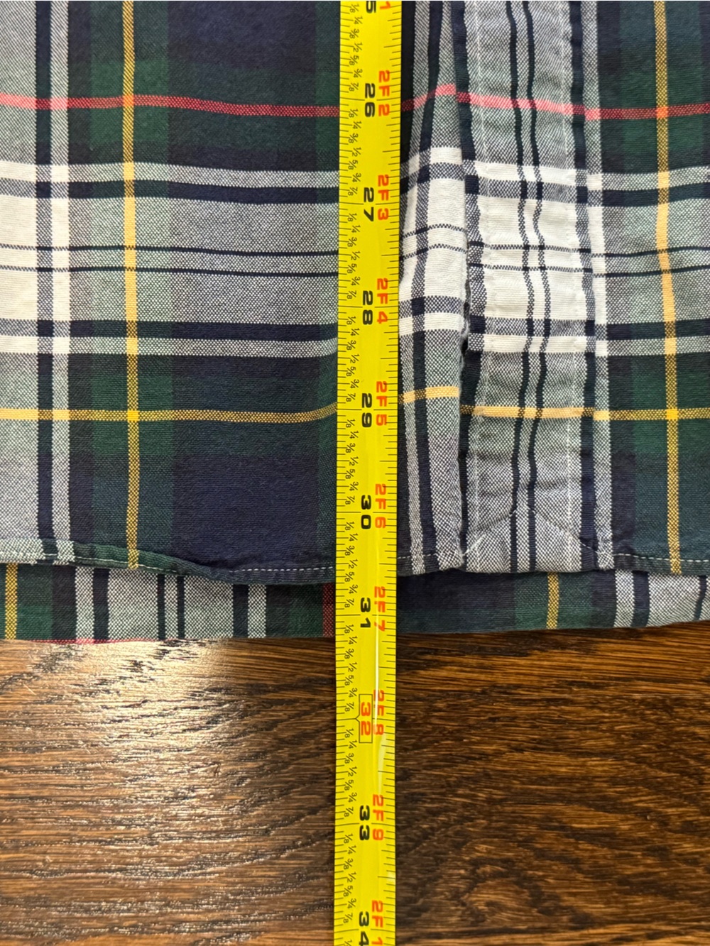 Ralph Lauren 3X Navy Plaid Button Down Shirt - Picture 7 of 7
